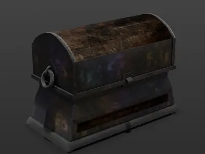 Old Chest 3D Model  Low-poly 3D model