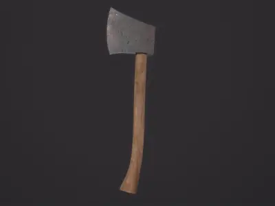 Old Axe 3D Model Low-poly 3D model purchase