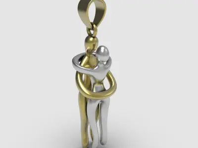 Pendant hug 3D print model