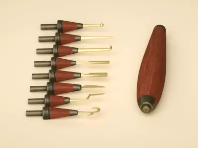 hardware-tools carving knife Low-poly 3D model