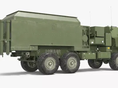 MEADS TOC Air Defense Operations Center Vehicle Simplified 3D model purchase