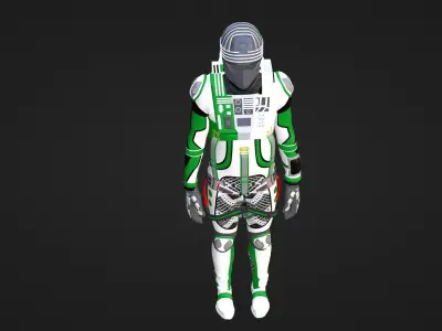 Robot Soldier - Assault Soldier Low-poly 3D model get