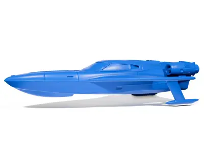 Sci-fi speeder boat 3 3D print model