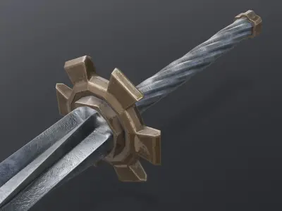 Sword 15 Low-poly 3D model