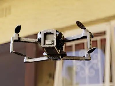 DJI Mini SE replica Low-poly 3D model
