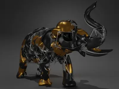 elaphent 3D model