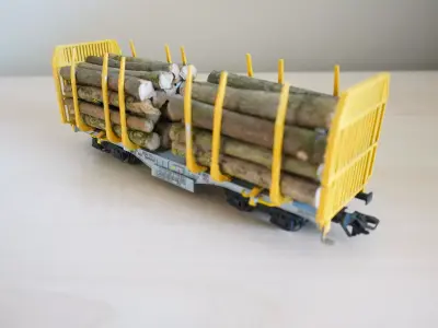Sgmmns R 6 log carrying wagon 3D print model