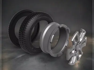 Wheel RC Truck Toyota Tundra 3D print model