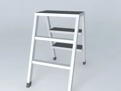escada doméstica pequena Free 3D model