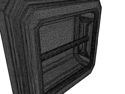 SciFi Wall Panel Display Module 3D model