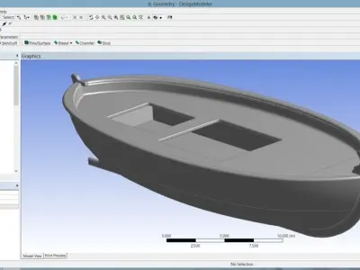 Fishing boat 3D model 11