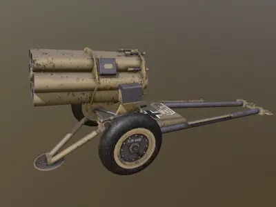 Nebelwerfer 41 Sand camo - Afrika 3D model