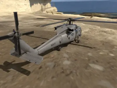 UH-60 Black Hawk Low-poly 3D model purchase