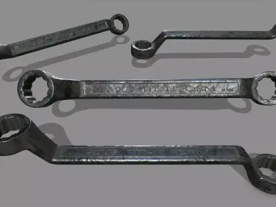 wrench ratchet Low-poly 3D model