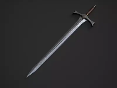 Sword 3 Low-poly 3D model