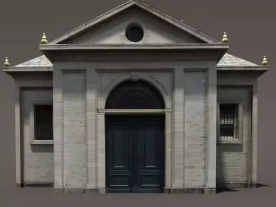 Church Roman 84 Low Poly 3d Model Low-poly 3D model
