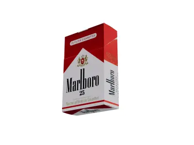 Realistic Cigarette Pack 3d Model Openable Marlboro Animation Low-poly 3D model