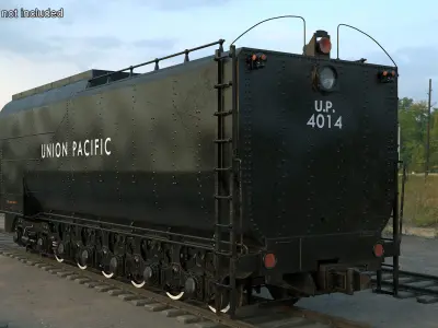 Trailed Tender for Locomotive 3D model