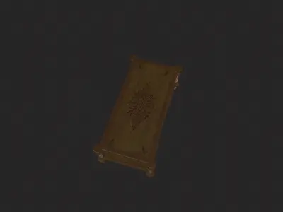 Gothic Table Low-poly 3D model