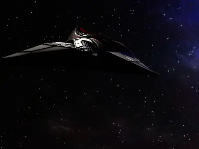 Space Ship 3D model 14