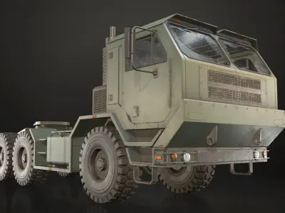 Military Truck V1 - Tractor Low-poly 3D model