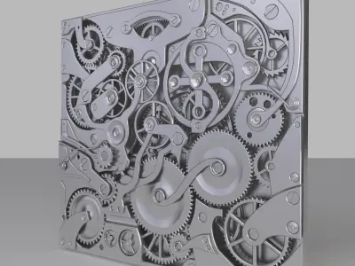 Old Mechanism Low-poly 3D model