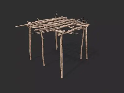 Medieval Environment Props 12 Exterior Structures Pack 2 Low-poly 3D model