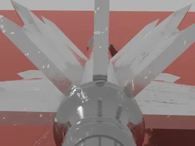 Flanged Mace Low-poly 3D model