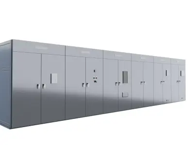 Switchboard 08 Low-poly 3D model