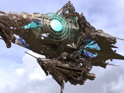 DR Strange airship 1  3D model