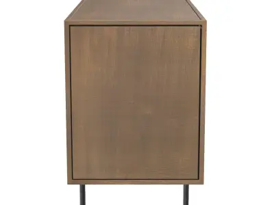 Sunburst Sideboard In Antique Nickel 3D model