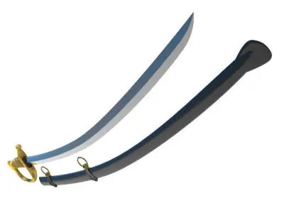 saber sword 3D model