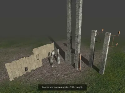 Postapocalyptic assets 3D Model Pack