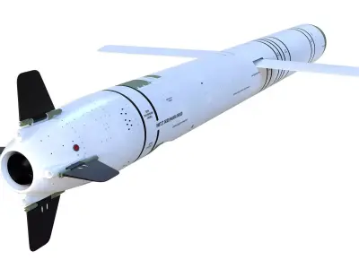 9M727 version of R-500 missile for Iskander-K system 3D model purchase