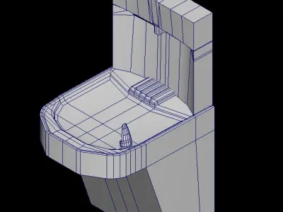 Rusted Water Filter Low-poly 3D model