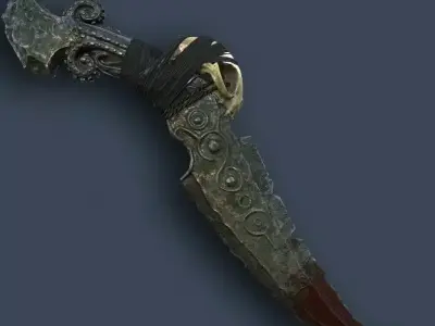 Fantasy dagger Low-poly 3D model order