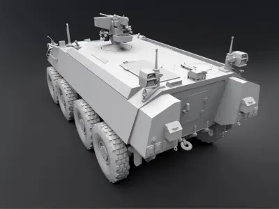 Mowag Piranha Remote Turret Scale 3D print model