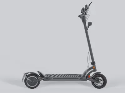 Rigged Offroad E-Scooter High-Poly Version 3D model