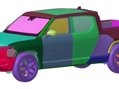 R1T 2022 Vehicle 3d scan model 3D model 3D model