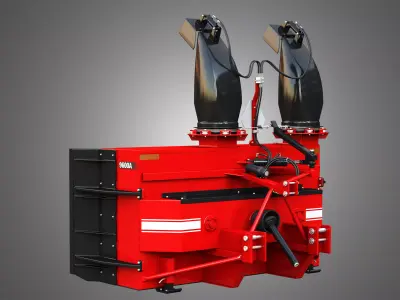 9600A Snow Blower Tractor Attachment 3D model