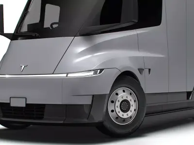 Tesla Semi Tractor 4x2 2026 3D model