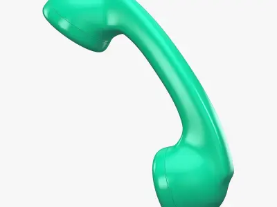 Vintage Classic Telephone Handset M1 3D model