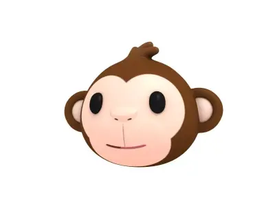 Monkey Head 3D model buy