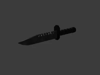 Combat knife 3D model get
