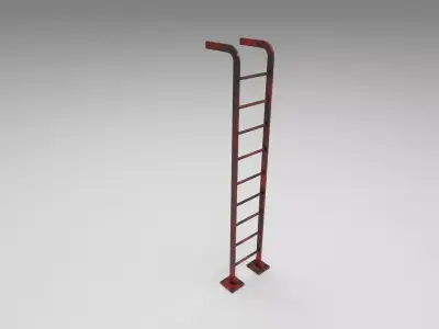 Metal ladder Low-poly 3D model purchase