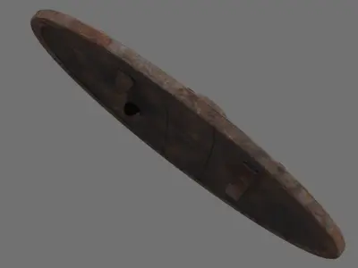 Shield 1B Low-poly 3D model