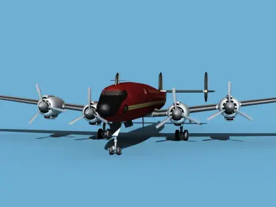 Lockheed L1649 Star Liner Willair International 3D model