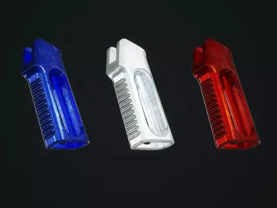 AR15 Skeleton Pistol Grip Low-poly 3D model