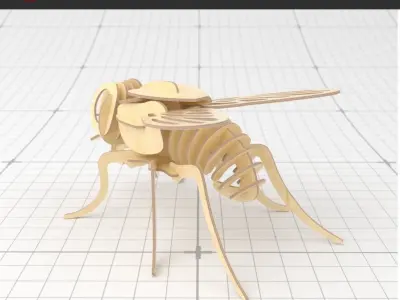 3D PUZZLE HOSUE FLY 3D model