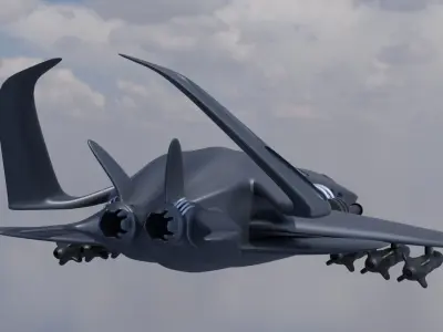 Shark fighter 3D model